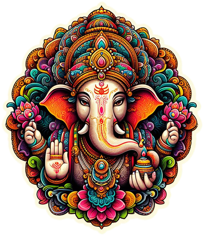 ganesh-bhagwan-ji-sticker-with-royal-design