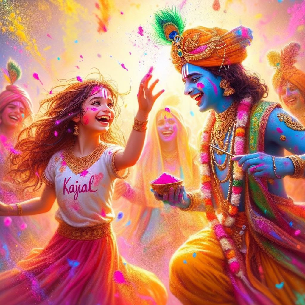 kajal-name-images-divine-holi-celebration-with-lord-krishna